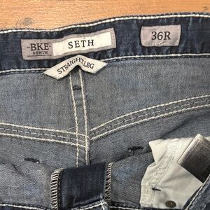 Men's Dark Blue Straight-Leg Jeans
